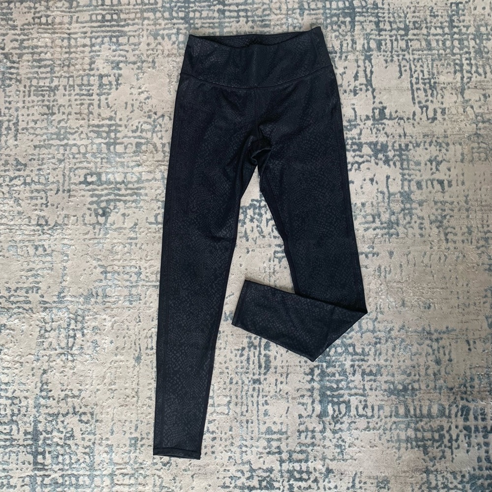 Athleta Grey Printed Tights
